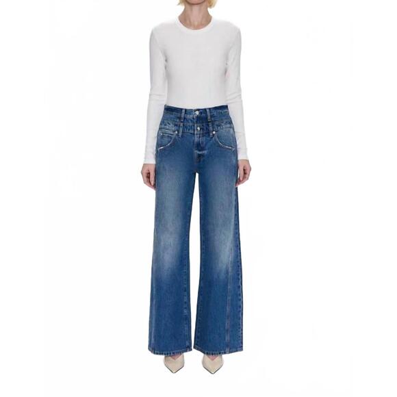 PISTOLA Denim - NEW PISTOLA caleb high rise stacked waist jean in echo